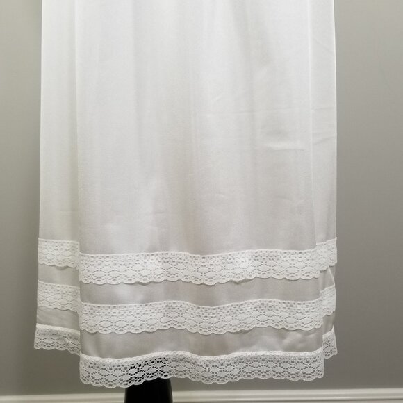 NWT Patricia Lingerie Womens 1X Custom Length Adjustable Half Slip Ivory Lace - Picture 2 of 9